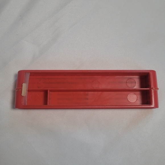 Hasbro Vintage Red Roll Top Pencil Case Made In USA *Rare* - Picture 6 of 9